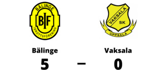 Bortaförlust för Vaksala - 0-5 mot Bälinge