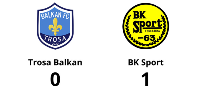 BK Sport vann uddamålsseger mot Trosa Balkan