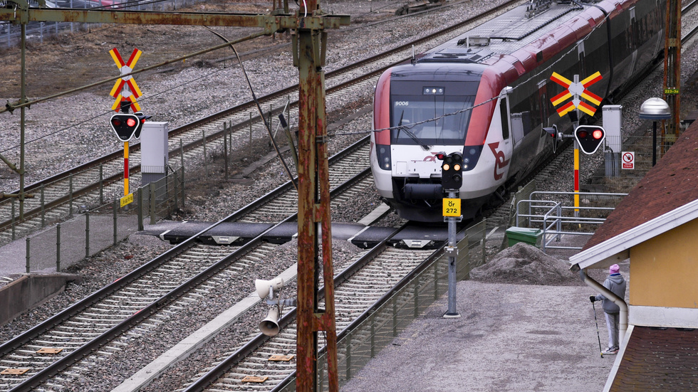 Södra station i Örebro där tre människor blev påkörda av ett godståg och miste livet i onsdags kväll.