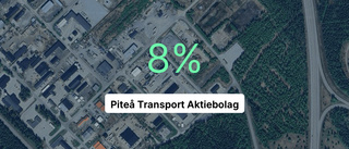 Nedgång i omsättningen för Piteå Transport AB 