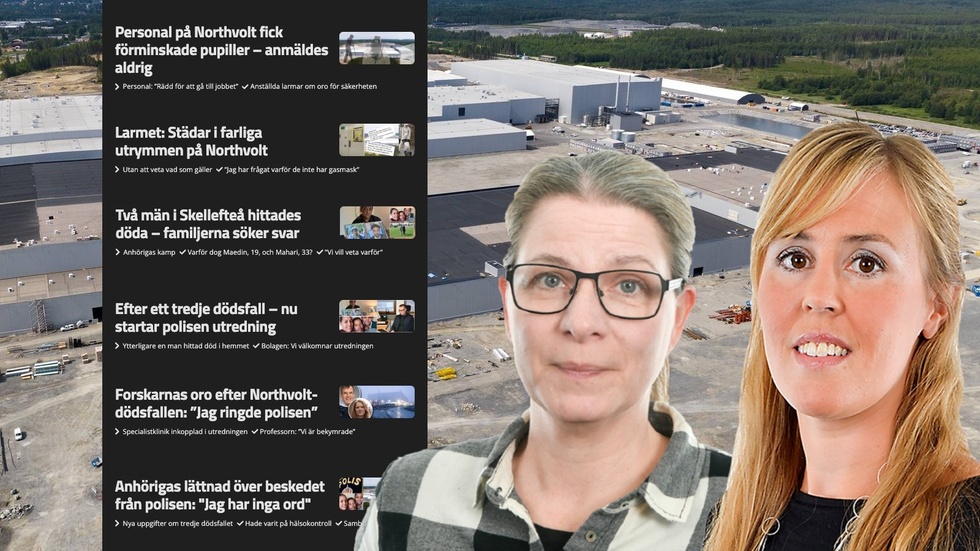 Norrans nyhetschef Jenny Petersson och chefredaktör Malin Christoffersson är kritiska till Northvolts agerande i samband med Norrans granskning.