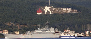 Ukraina: Ryskt krigsfartyg sänkt i Svarta havet