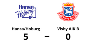 Tre mål av Jacob Nilsson när Hansa/Hoburg vann