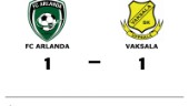 Delad pott för FC Arlanda och Vaksala