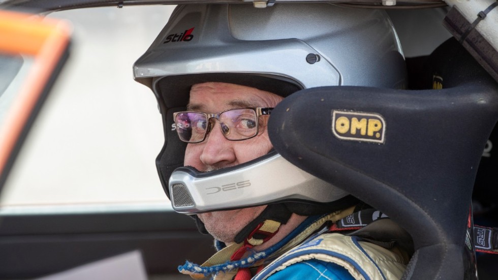 Anders Gustavsson, SMK Motala, gjorde comeback i en rallybil efter 13 år och blev femma i sin klass i Skänningeknixen.
