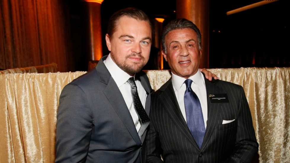 DiCaprio och Stallone. Det är oklart om de talade östgötska när bilden togs.