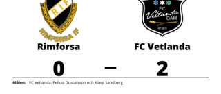 Rimforsa föll hemma mot FC Vetlanda