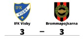 Oavgjort för IFK Visby hemma mot Brommapojkarna