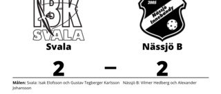 Svala och Nässjö B delade på poängen