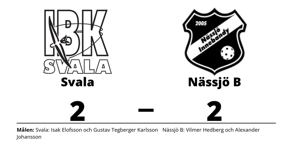 IBK Svala spelade lika mot Nässjö IBF B