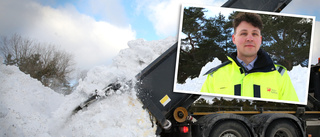 Trafiken påverkas av röjning – här dumpas snön från Visby