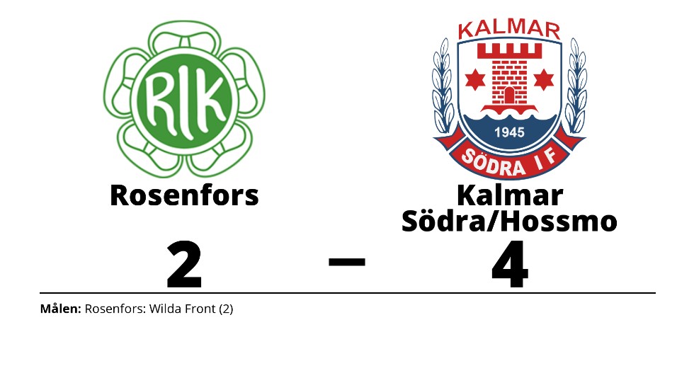 Rosenfors IK (9-m) förlorade mot Kalmar Södra IF/Hossmo