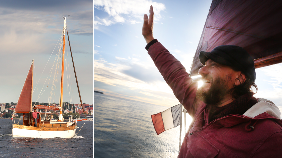 Fransmannen seglade till Visby – med 75 år gamla båten