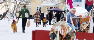 Snön lockade folk och skapade julmagi på Warfsholm