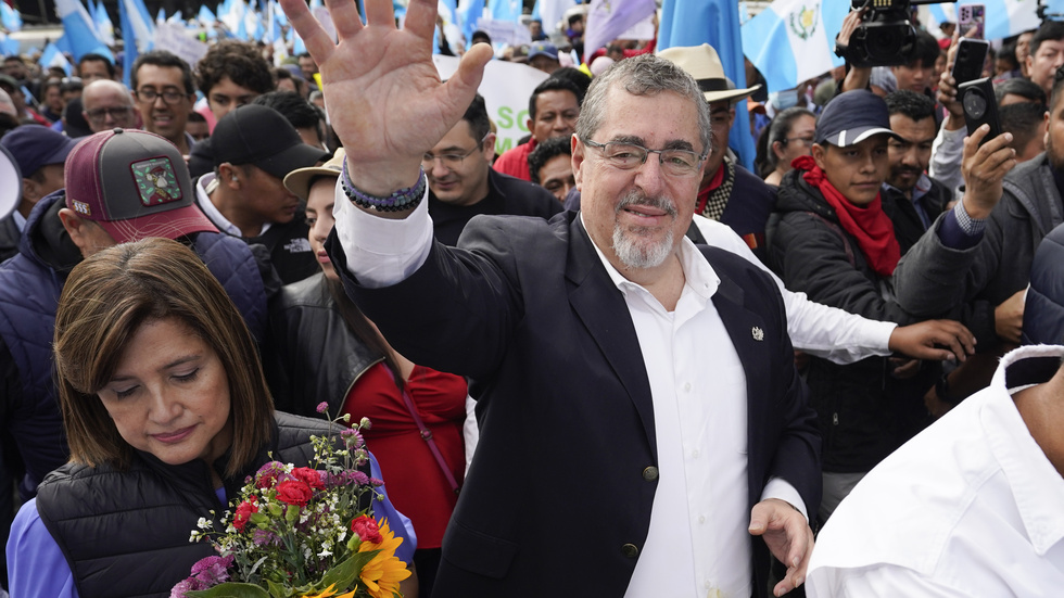 Guatemalas näste president Bernardo Arévalo.