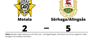 Mål av Vilgot Andersson och Patric Juel - men förlust för Motala