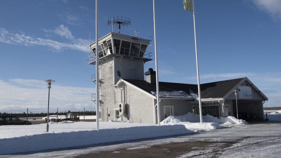 Pajala flygplats är en av de flygplatser som får stöd i dag. Arkivbild.