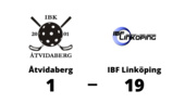 Åtvidaberg utklassat av IBF Linköping hemma - med 1-19