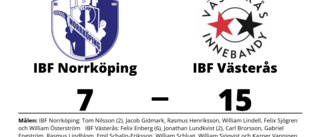 IBF Västerås utklassade IBF Norrköping på bortaplan