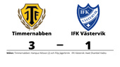 Förlust för IFK Västervik borta mot Timmernabben