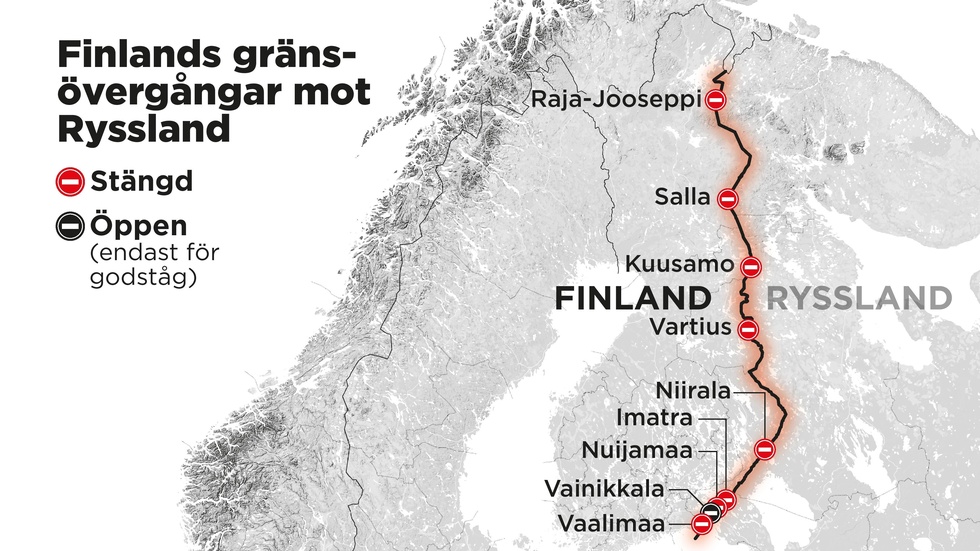 Finland stänger den sista öppna gränsövergången mot Ryssland.