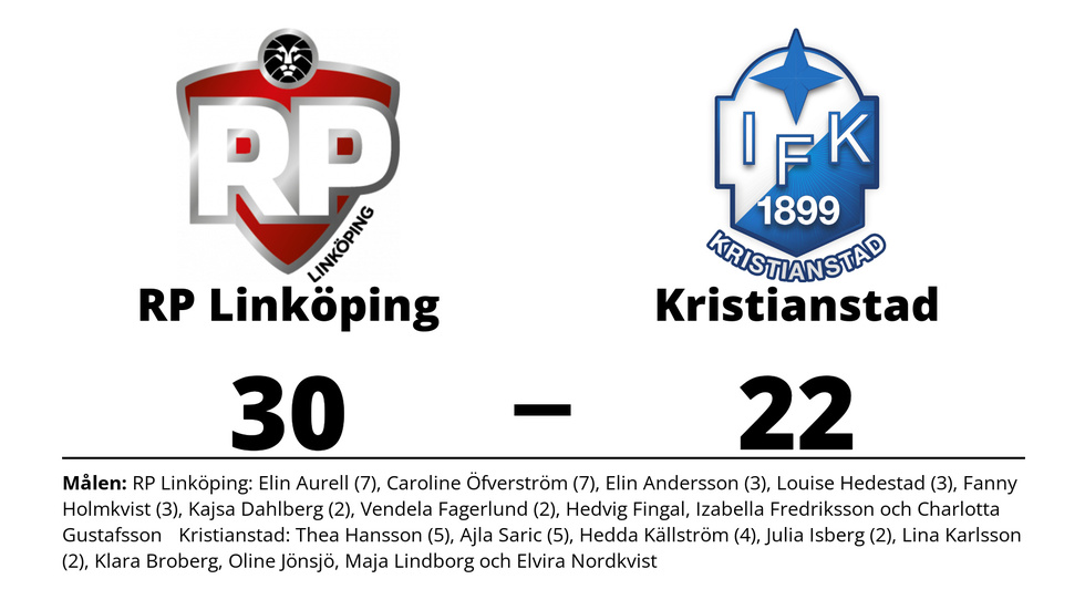 RP IF Linköping vann mot IFK Kristianstad