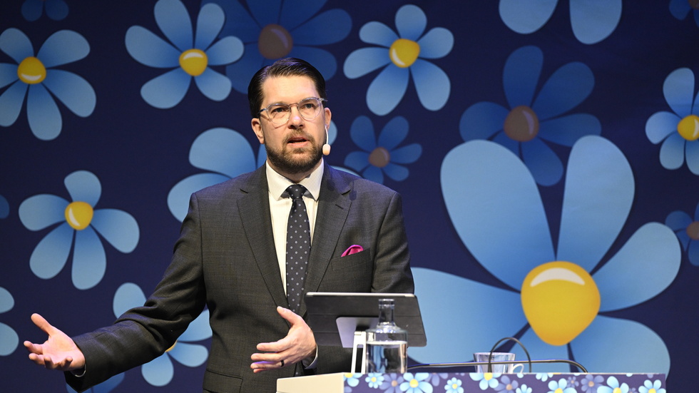 Sverigedemokraternas partiledare Jimmie Åkesson (SD) gick till angrepp mot vår yttrande-, religionsfrihet och äganderätten under Sverigedemokraternas landsdagar i Västerås.
