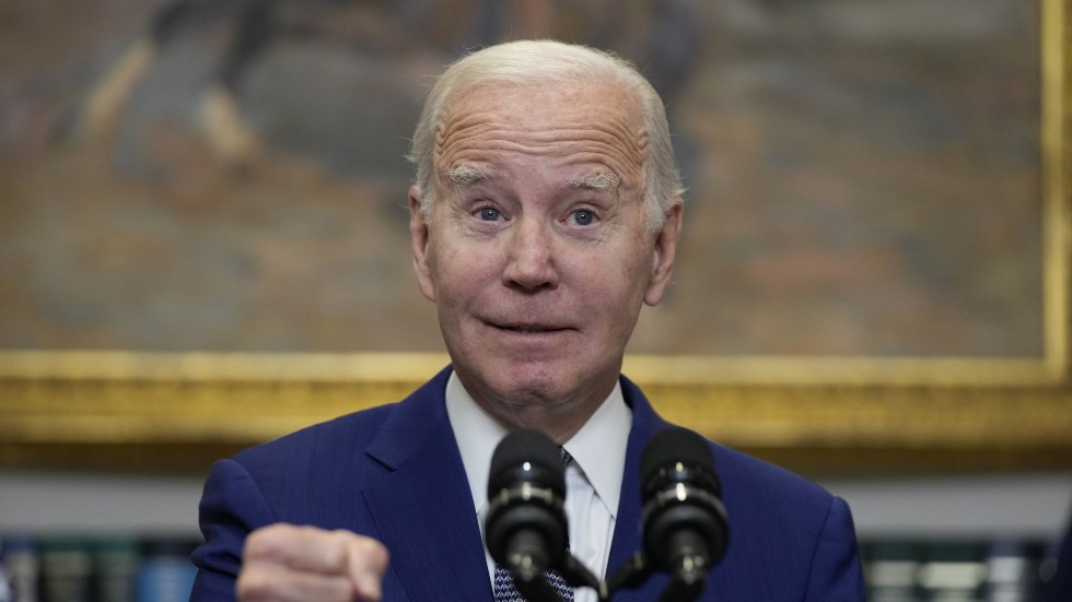 USA:s president Joe Biden försäkrar i ett tal i Vita huset Ukraina att landet kan räkna med fortsatt amerikanskt stöd.