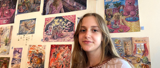Tecknandet hjälper Alisia,12, att hantera invasionen av hemlandet