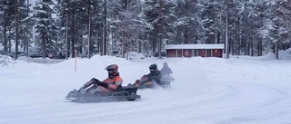 Gokartförare testade isen i Norsjö