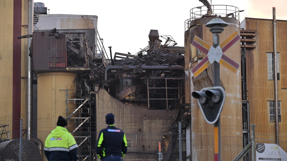 En explosion på sockerbruket i Örtofta ställde till det i tågtrafiken under lördagen.