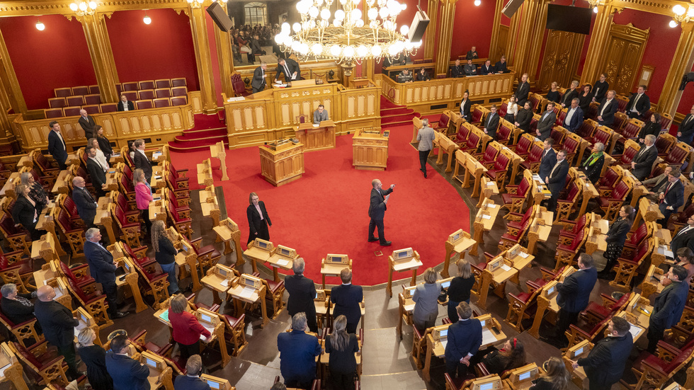 Norska stortinget har röstat om erkännande av Palestina som en självständig stat.