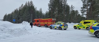 Allvarligt skadad efter bilolycka på Bergnäset i Luleå