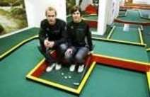 Minigolfbana inomhus öppnar