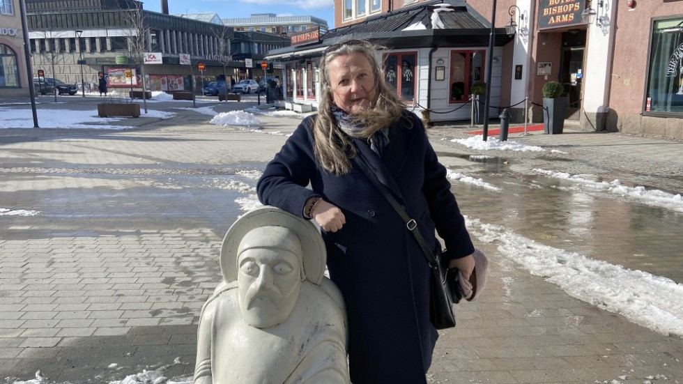 Inger Alfredsson, samordnare för Svenska stadskärnor, var nyligen på besök i Strängnäs.