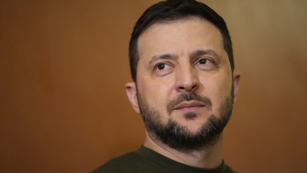 Ukrainas president Volodymyr Zelenskyj räknar med nya ryska attacker mot elnätet. Arkivbild.