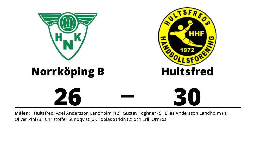 Norrköpings HK B förlorade mot Hultsfreds HF