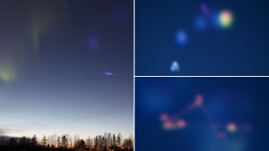 Ljusfenomen på himlen – i samband med raketuppskjutning