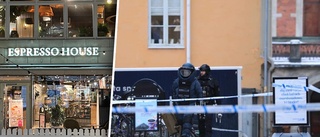 Bombhot mot Espresso House tömde centrala Uppsala