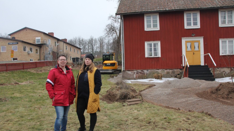 Närheten mellan skolan och Bostället är en förutsättning för att det ska fungera, tycker Sara Schörling och Madelene K Askevik.