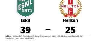 Eskil kvalklart efter seger mot Hellton
