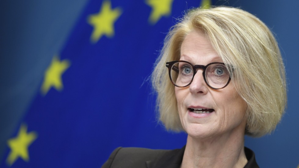 Om två månader ska finansminister Elisabeth Svantesson (M) leda mötena för EU-ländernas finansministrar. Men hon missar första chansen att träffa dem – finansministermötet i Bryssel den 8 november krockar med hennes egen presentation av budgetpropositionen. Arkivbild.