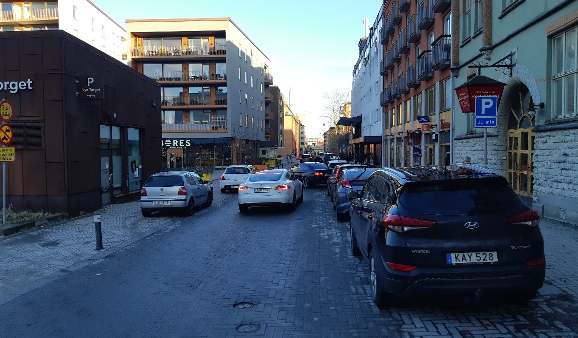 En undran om parkeringar på Hospitalsgatan