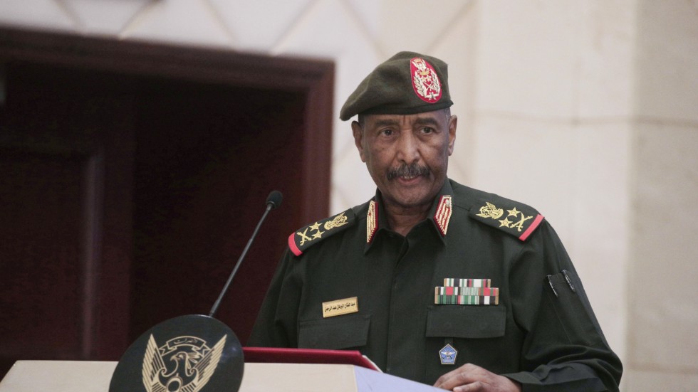 Sudans arméchef Abdel-Fattah Burhan. Arkivbild.