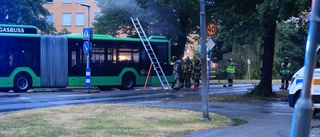 Buss fattade eld på Krongatan – fick utrymmas
