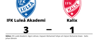 IFK Luleå Akademi vann efter sex matcher i rad utan seger