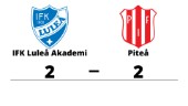 Oavgjort för IFK Luleå Akademi hemma mot Piteå