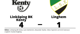 Linköping BK Kenty tog kommandot från start mot Linghem
