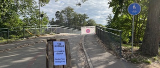 Bro över Stångån avstängd – "Fallit mellan stolarna"