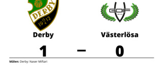 Naser Miftari målskytt när Derby sänkte Västerlösa